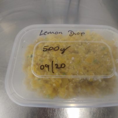 500g plastic tub of frozen Lemon Drop chillies.