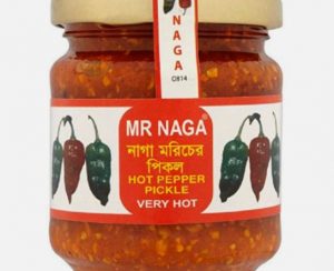 Picture of a jar of Mr Naga Indian style hot pickle.
